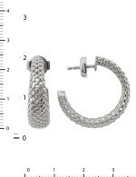 Серьги из белого золота