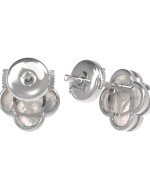 Серьги из белого золота c перламутром