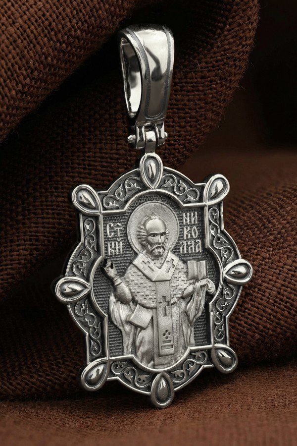 Образок из белого золота