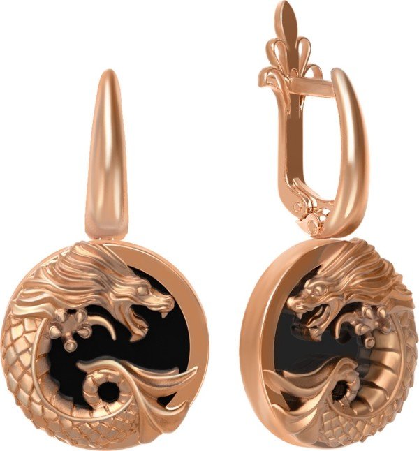 Серьги из золота 585 пробы