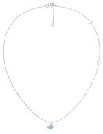 Колье из белого золота c бирюзой