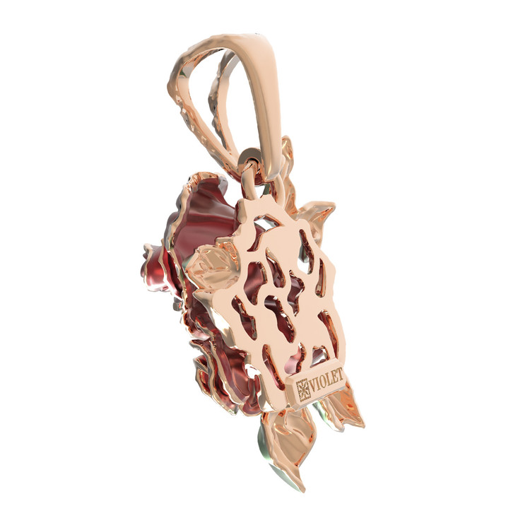 Подвеска из красного золота 585 пробы