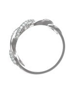 Кольцо из белого золота c бриллиантами