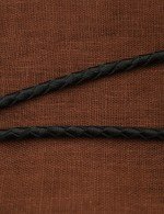 Гайтан из золота c кожаным шнурком