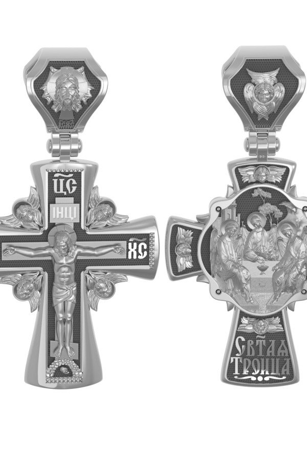 Крест из белого золота