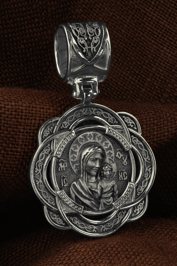 Образок из белого золота 585 пробы