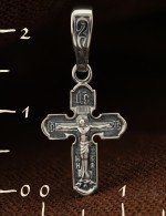Крест из белого золота