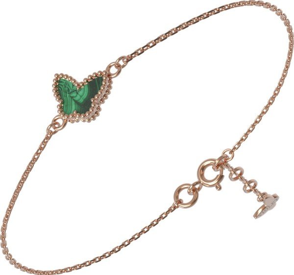 Браслет из золота c малахитом