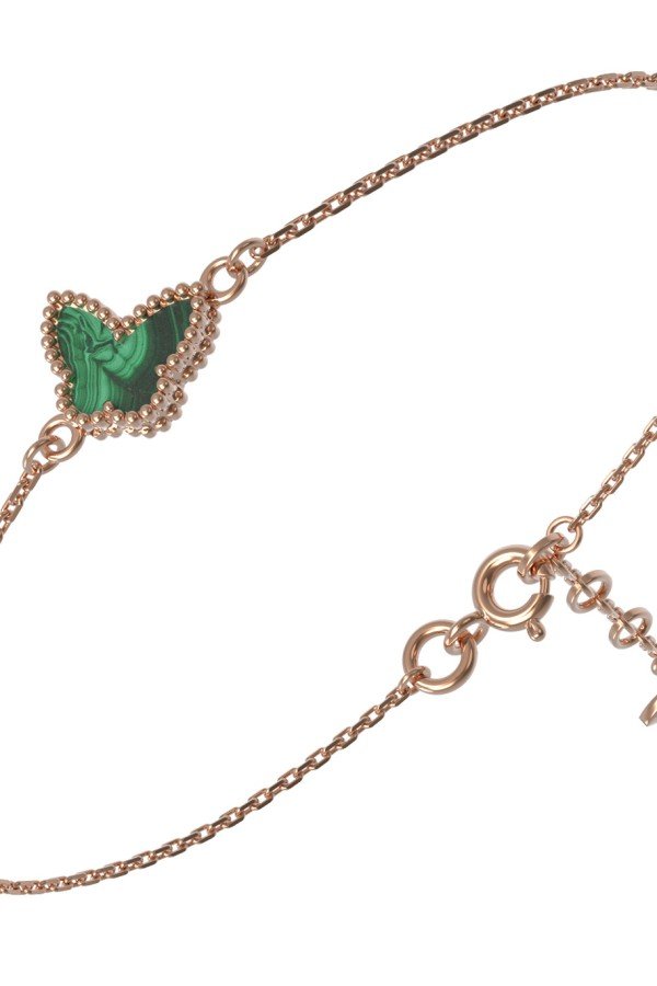 Браслет из золота c малахитом