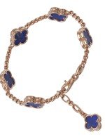 Браслет из золота c лазуритом