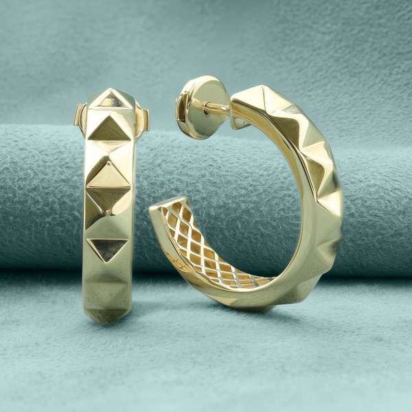 Серьги из лимонного золота 585 пробы