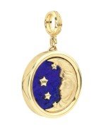 Подвеска из лимонного золота c бирюзой и лазуритом