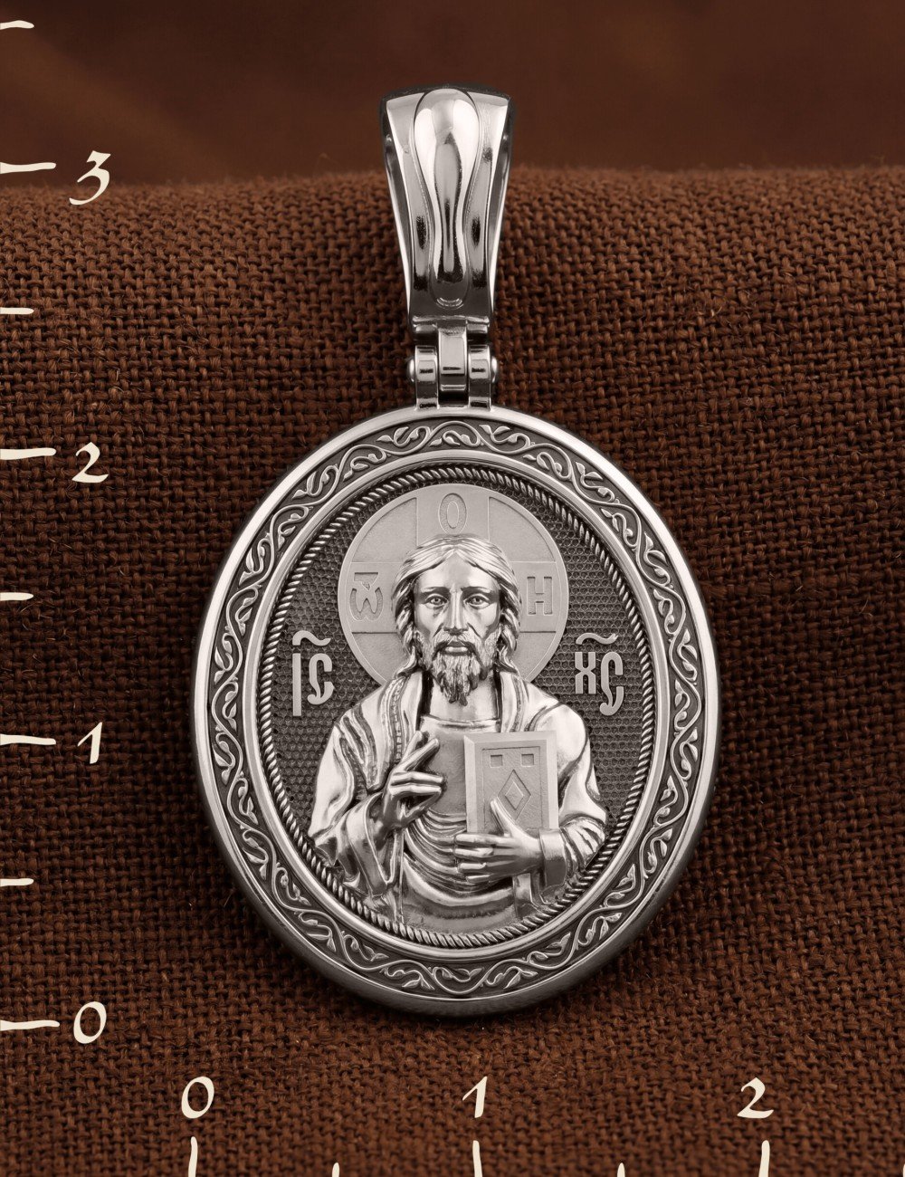 Образок из белого золота