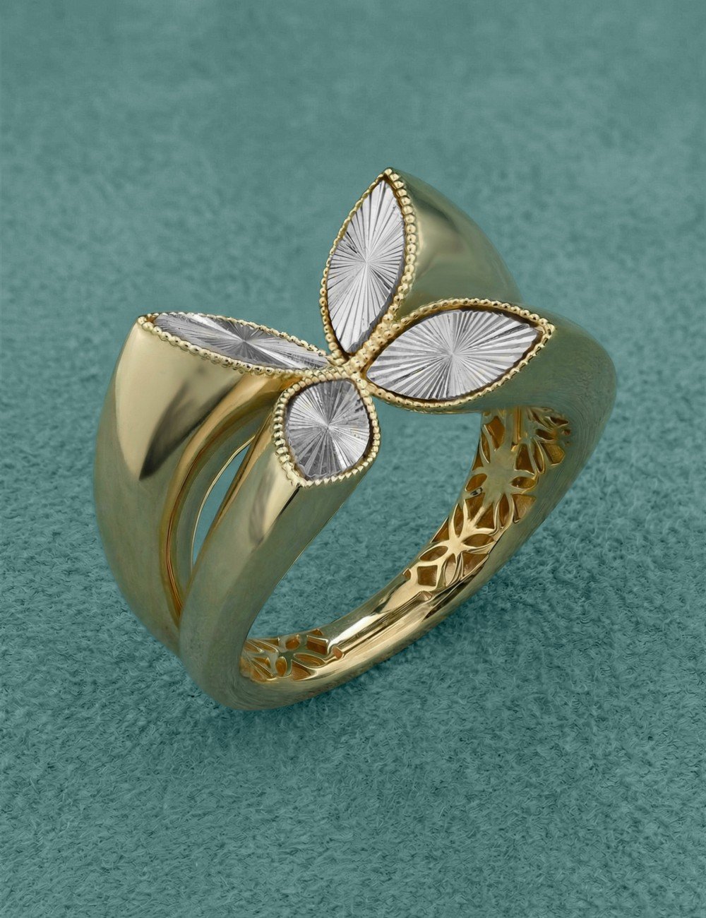 Кольцо из лимонного золота