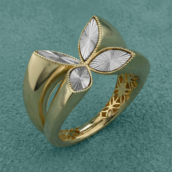 Кольцо из лимонного золота 585 пробы