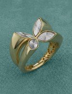 Кольцо из лимонного золота
