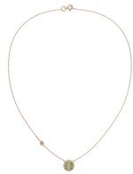 Колье из золота c бриллиантами и малахитом