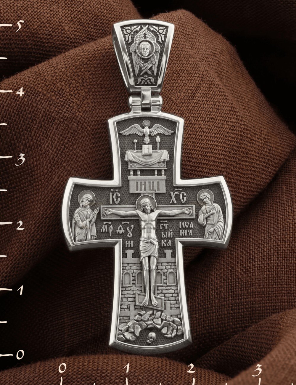 Крест из белого золота