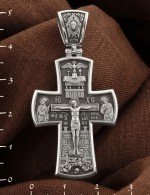 Крест из белого золота
