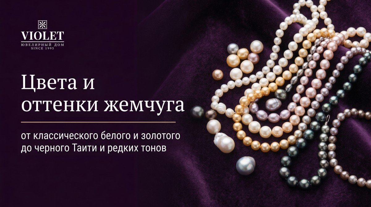 Цвета и оттенки жемчуга: от классического белого и золотого до черного Таити и редких тонов