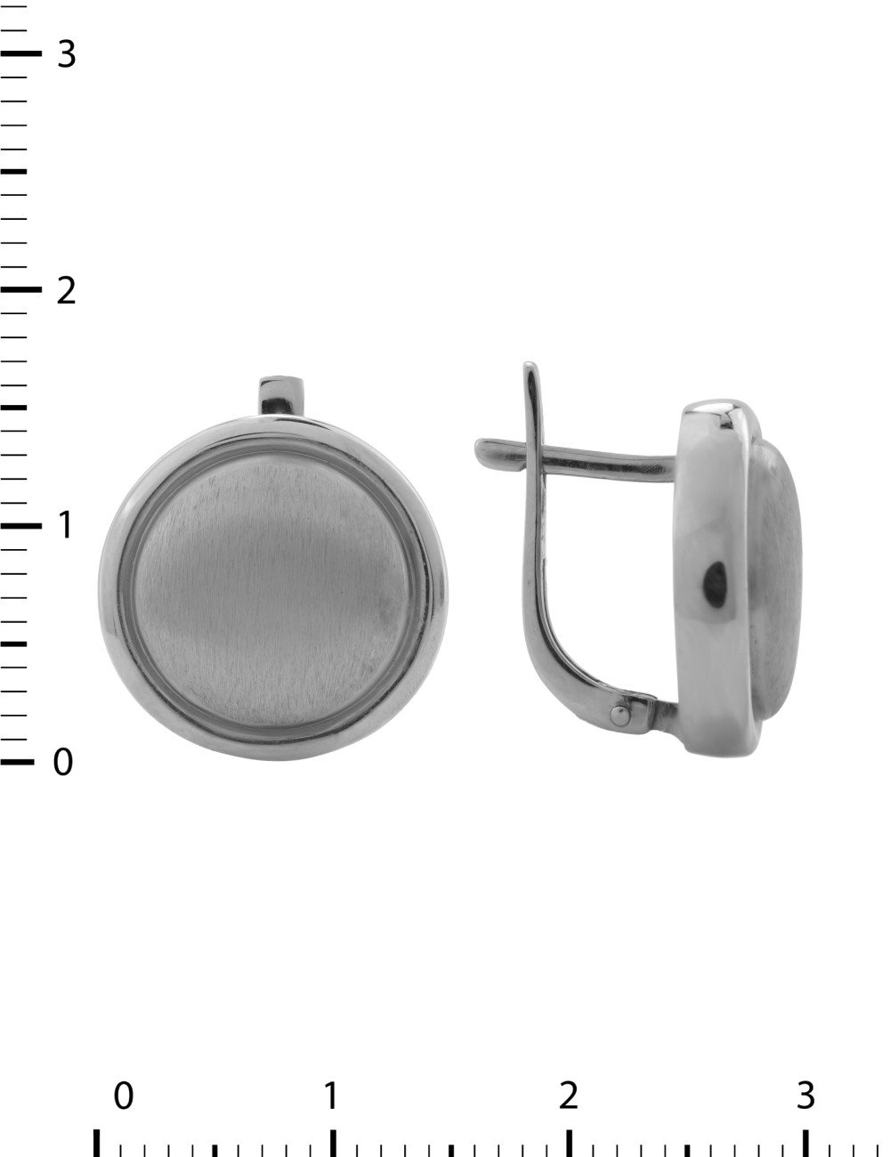 Серьги из белого золота