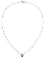 Колье из золота c бриллиантами и малахитом