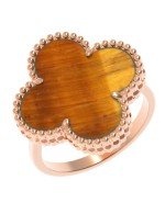 Кольцо из золота c тигровым глазом