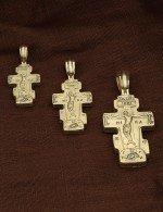 Крест из лимонного золота