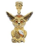 Подвеска из лимонного золота c эмалью и фианитом