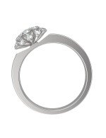 Кольцо из белого золота c бриллиантами