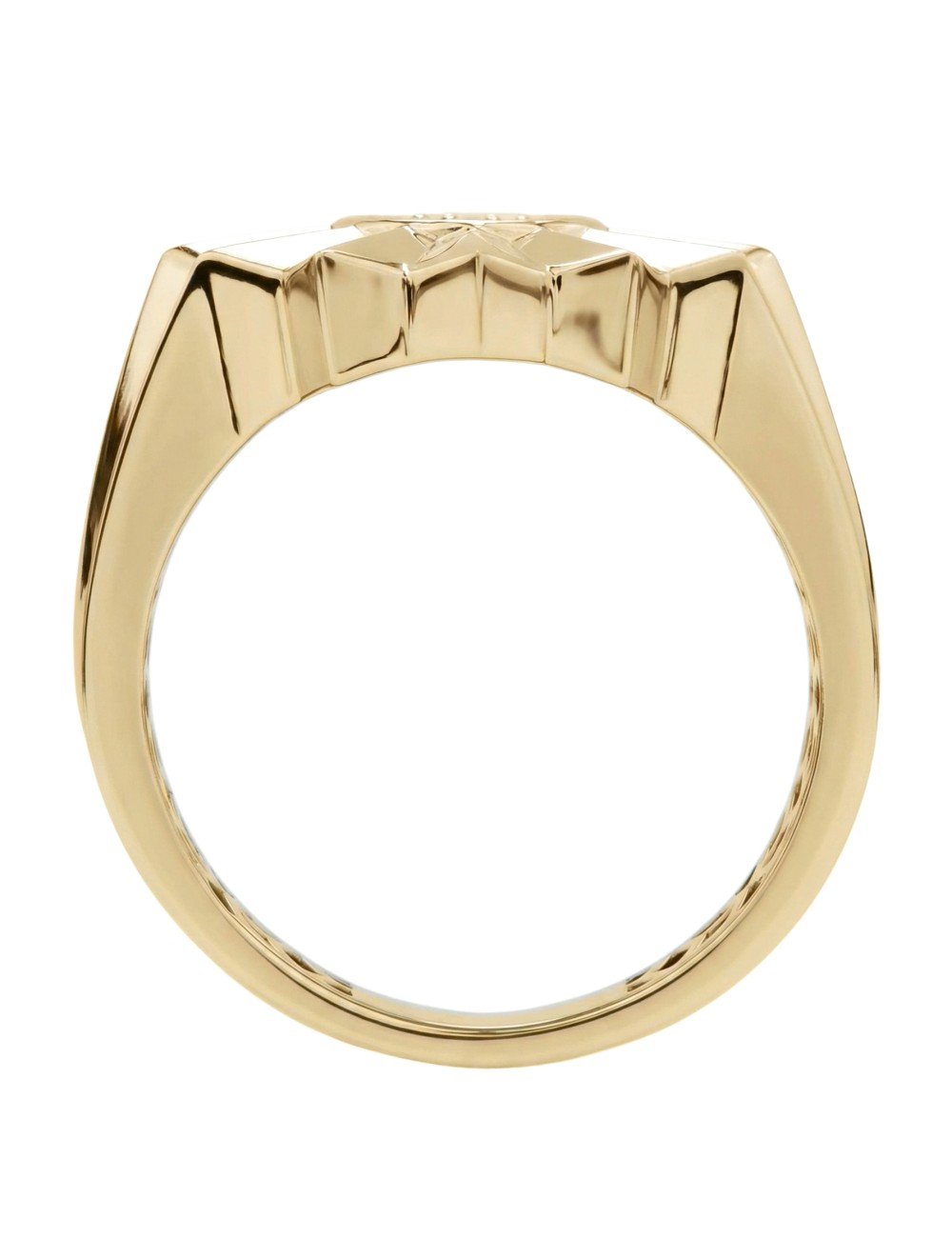 Кольцо из лимонного золота c бриллиантами