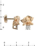 Серьги из золота c бриллиантами