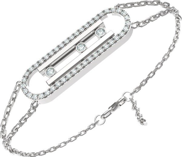 Браслет из белого золота c бриллиантами