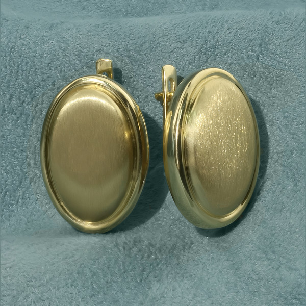 Серьги из лимонного золота 585 пробы