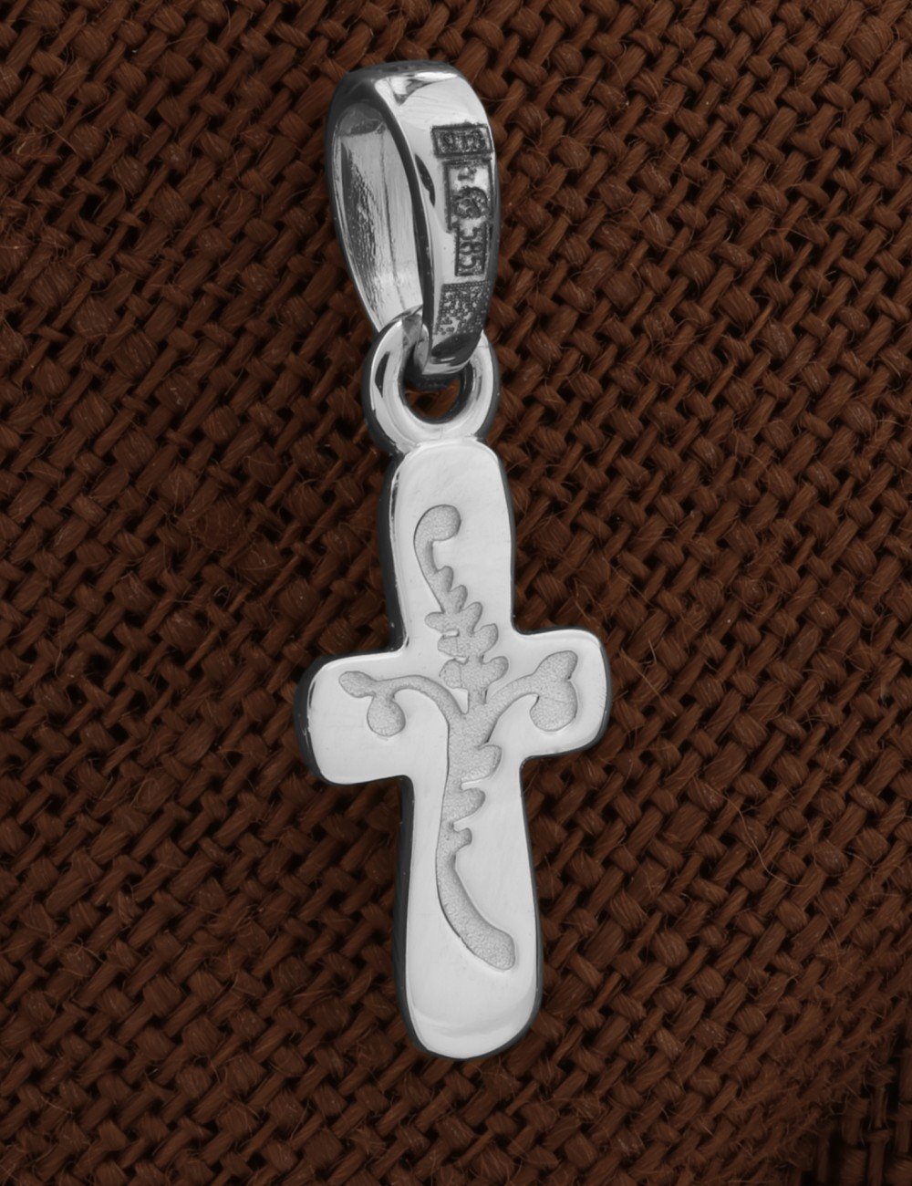 Крест из белого золота