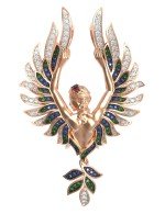 Подвеска из золота c фианитом