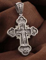 Крест из белого золота