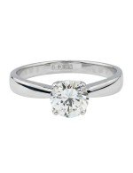 Кольцо из белого золота c бриллиантами