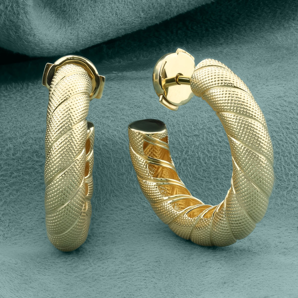 Серьги из лимонного золота 585 пробы