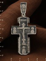 Крест из белого золота