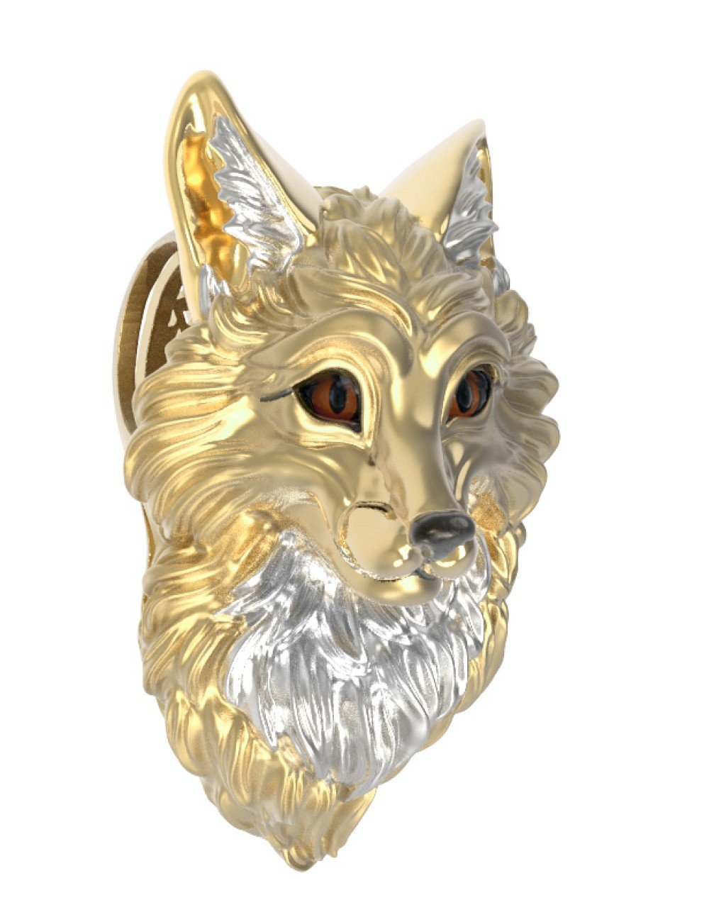 Подвеска из лимонного золота c эмалью