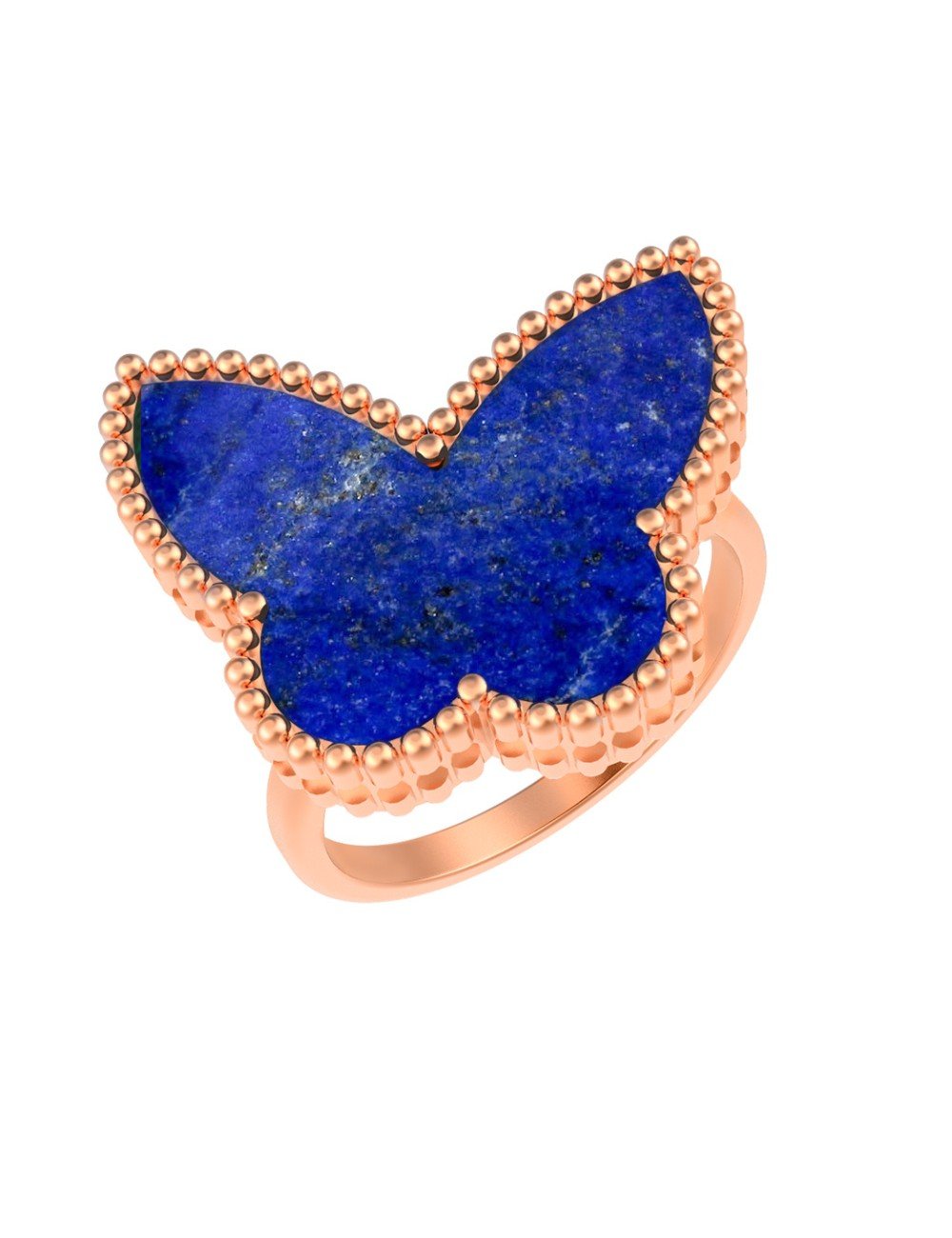 Кольцо из золота c лазуритом