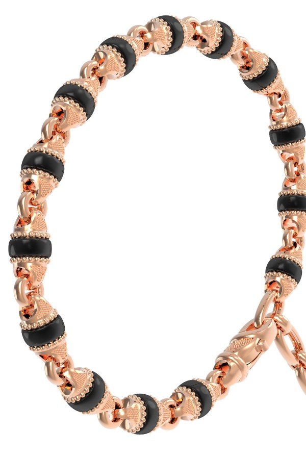 Браслет из золота c ониксом