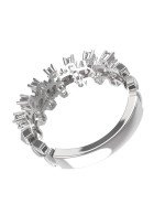 Кольцо из белого золота c бриллиантами