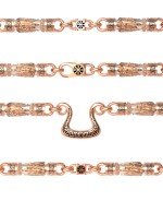 Цепь из золота c эмалью