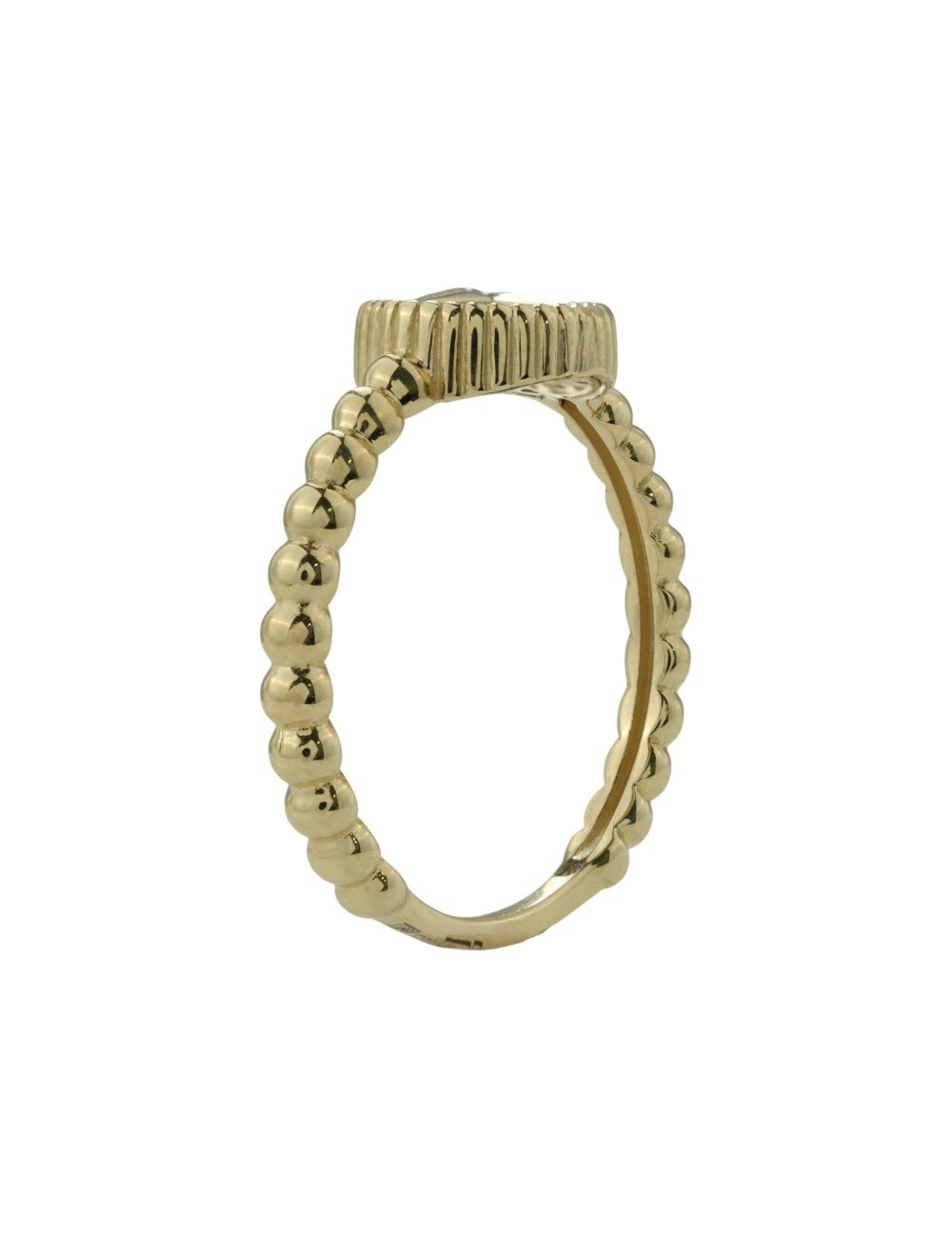 Кольцо из лимонного золота c бриллиантами и ониксом