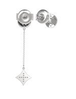 Серьги из белого золота c бриллиантами