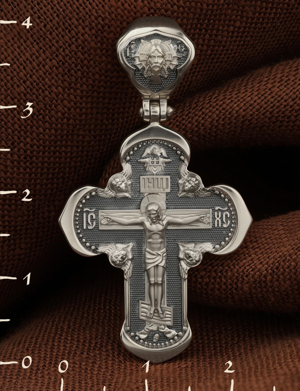 Крест из белого золота