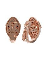 Серьги из золота c бриллиантами, сапфиром и малахитом