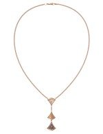 Колье из золота c бриллиантами, лазуритом и перламутром